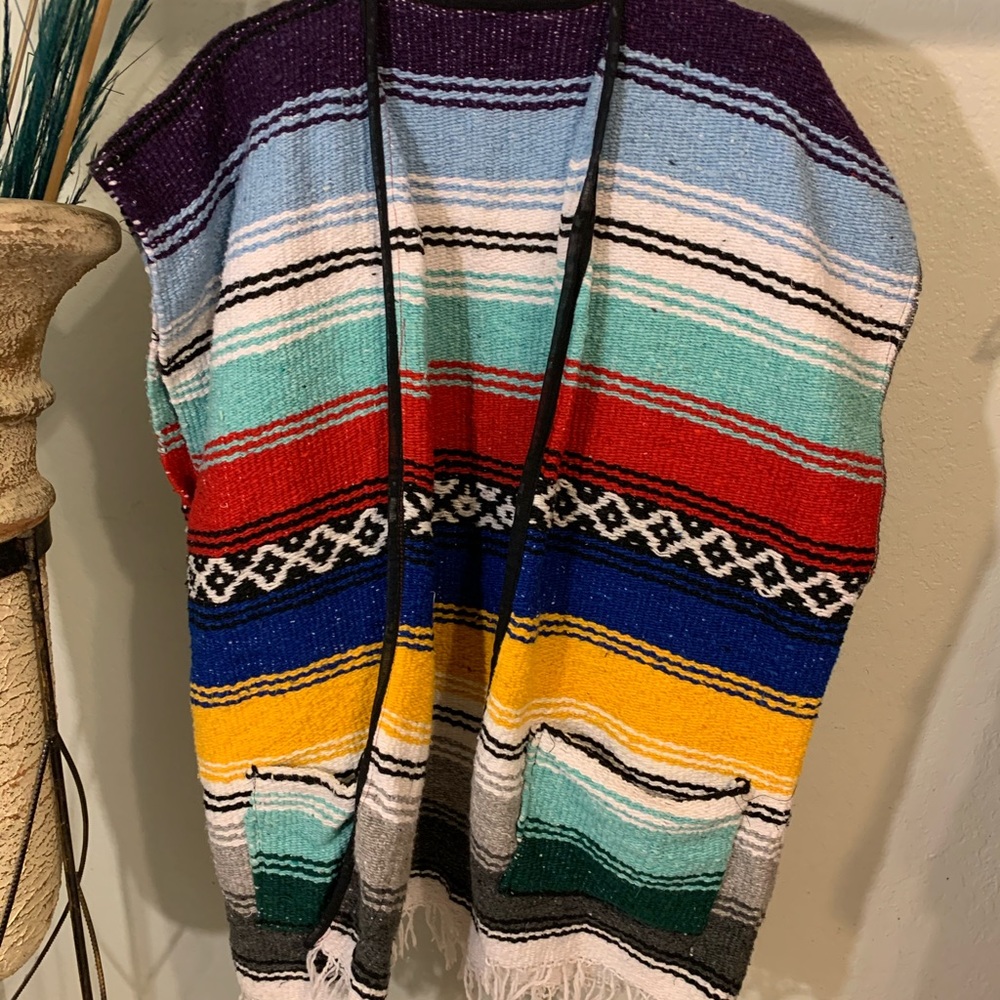 Colorful poncho